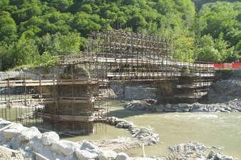 Restauro ponte di Echallod nel Comune di Arnad