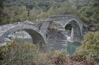 Restauro ponte di Echallod nel Comune di Arnad - Situazione dopo l'alluvione