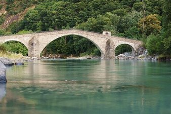 Restauro ponte di Echallod nel Comune di Arnad - risultato finale